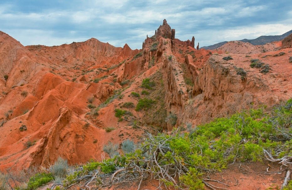 Skazka (Fairy Tale) Canyon, South shore of Issyk-Kul, Kyrgyzstan